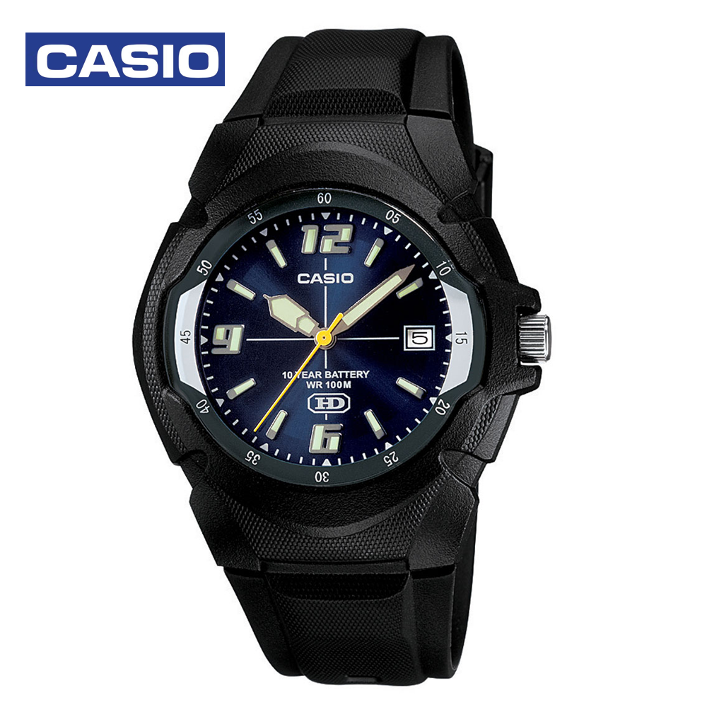 Casio MW-600F-2AVDF Mens Sports Watch Black and Blue