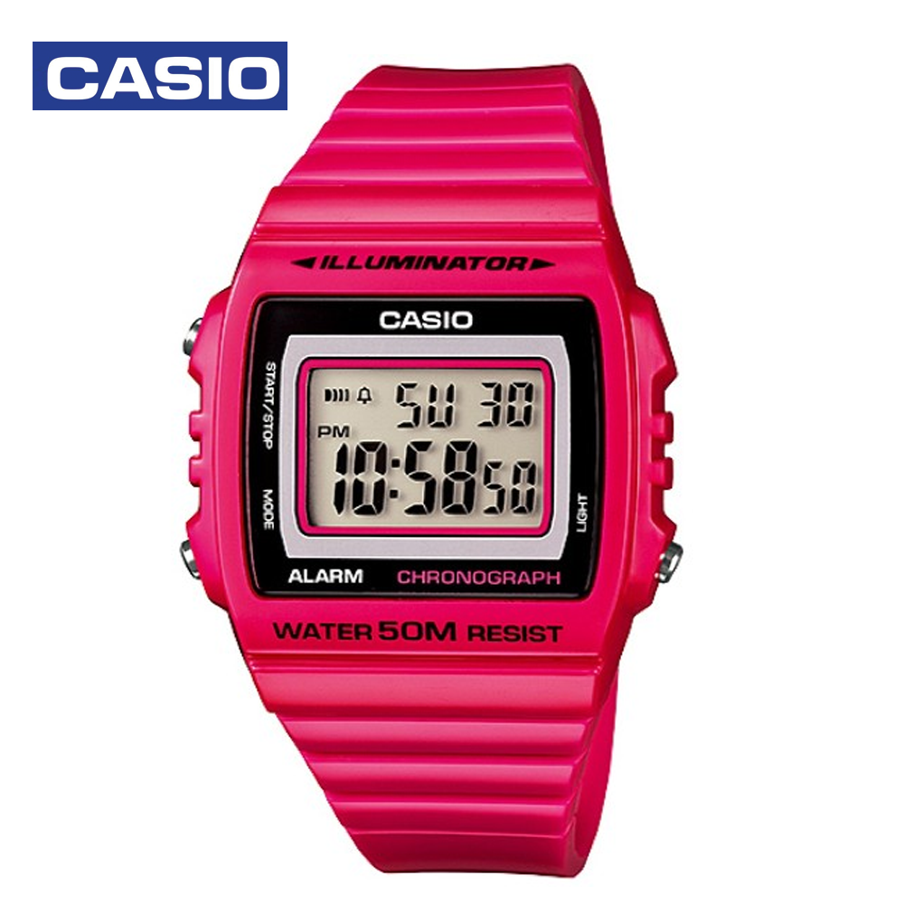 Casio W-215H-4AVDF (CN) Mens Sports Watch Pink