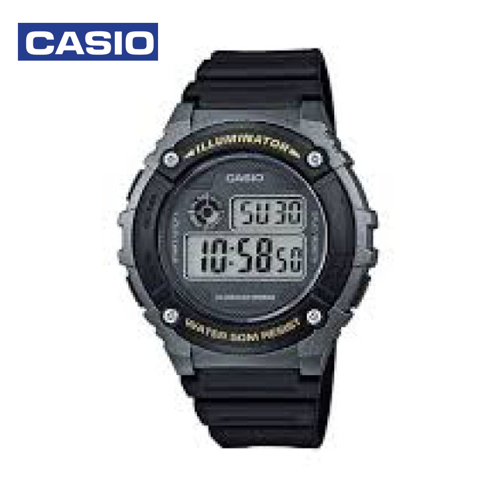 Casio W-216H-1ADF Mens Sports Watch Black