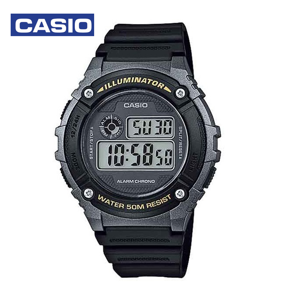 Casio W-216H-1BDF Mens Sports Watch Black