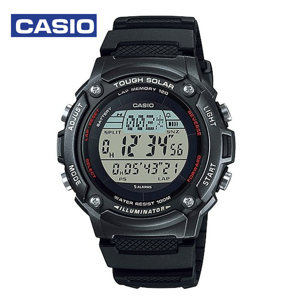 Casio W-S200H-1BVDF Mens Sports Watch Black