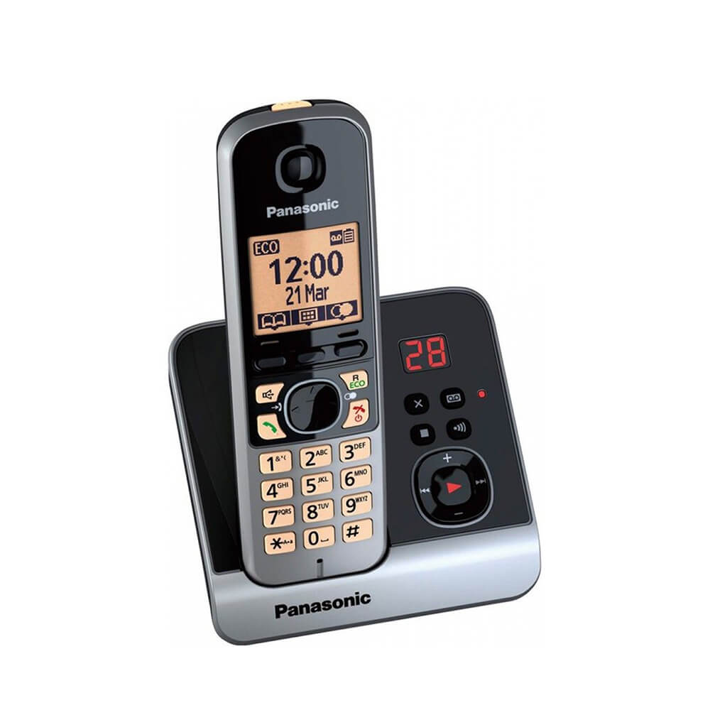 Panasonic KX-TG6721 Cordless Phone & Ans. Machine - Silver