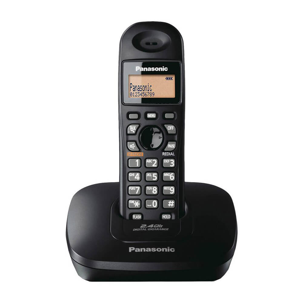 Panasonic KX-TG3611 Cordless Phone with Caller ID - Black