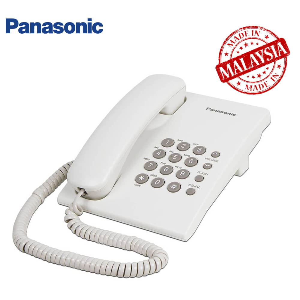 Panasonic KX-TS500FX Integrated Corded Telephone - White