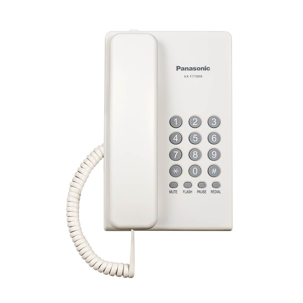 Panasonic KX-TS500MX Single Line Corded Telephone - White