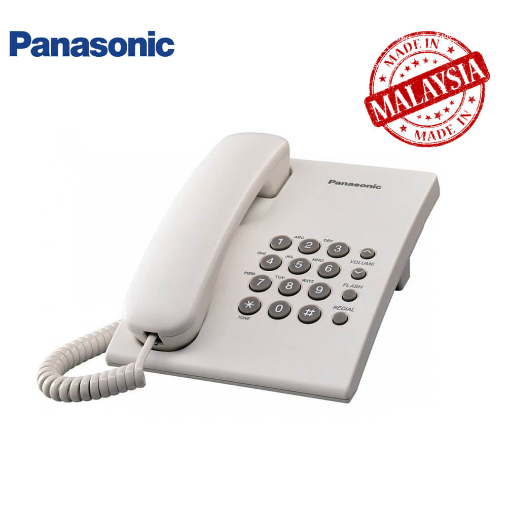 Panasonic KX-TS500MX Single Line Corded Telephone - White