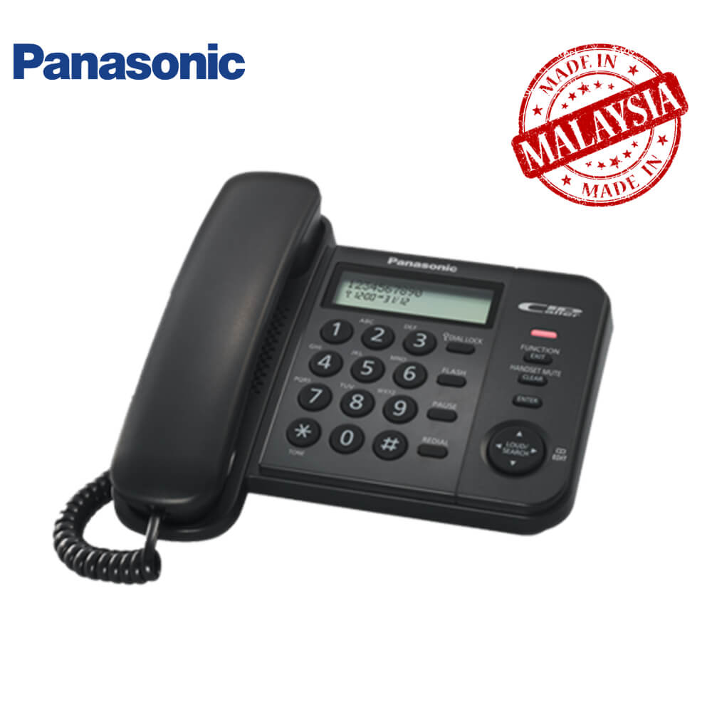 Panasonic KX-TS560FX Corded Telephone With Caller ID - Black