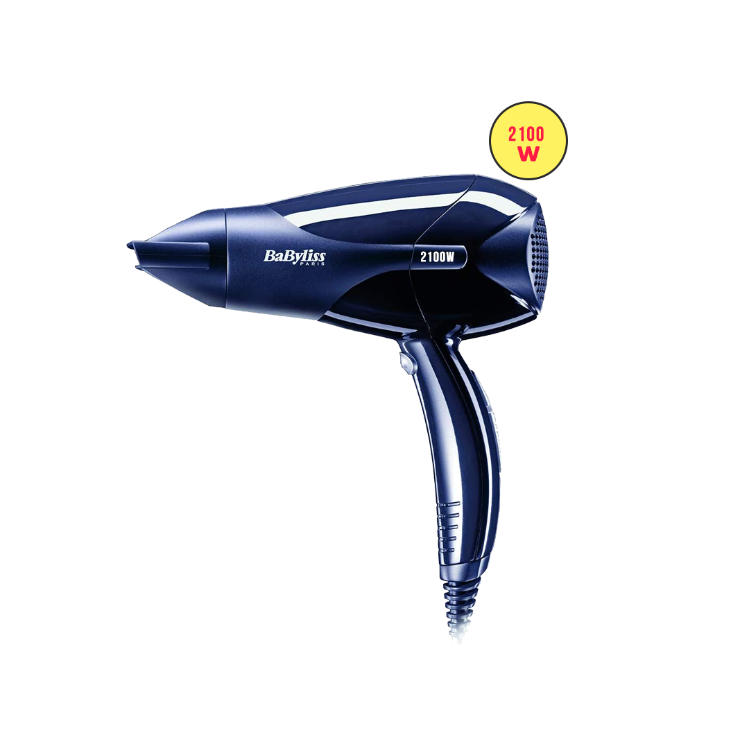 BaByliss Hair Dryer Compact 2100 W and Protect Slim Hair Straightener Combo