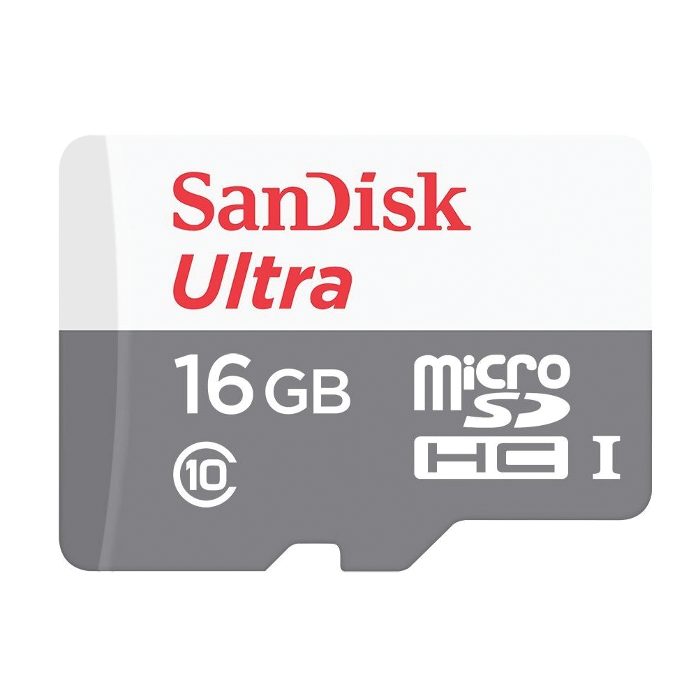 SanDisk Ultra 16GB MicroSDHC UHS-I 80MB/s Memory Card