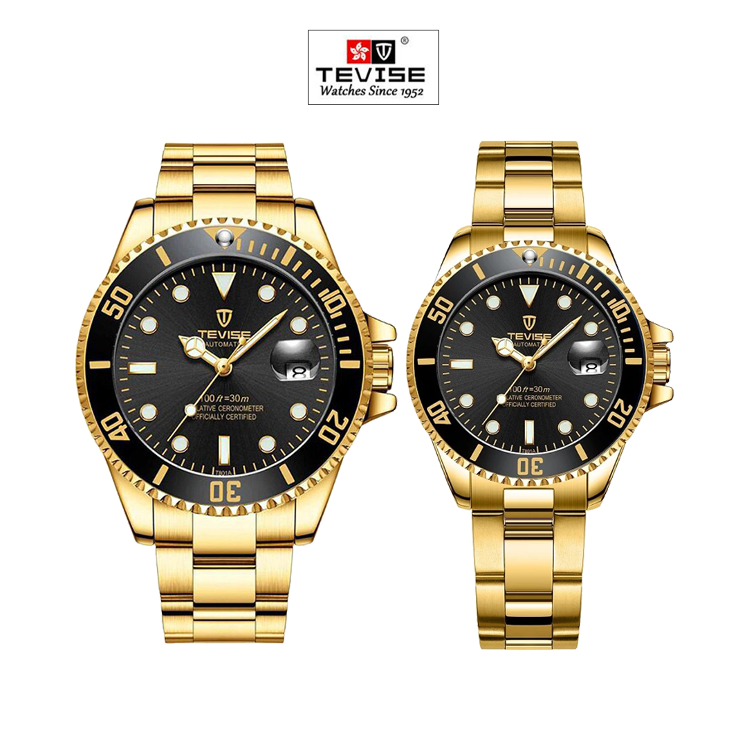 Tevise 801 Automatic Couple watch @ 230 QAR