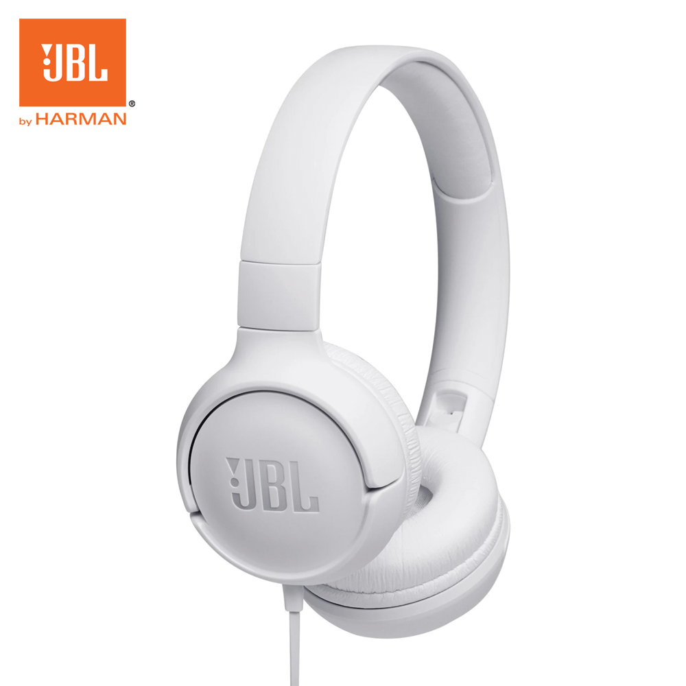 JBL Tune 500 Wired Headset - White