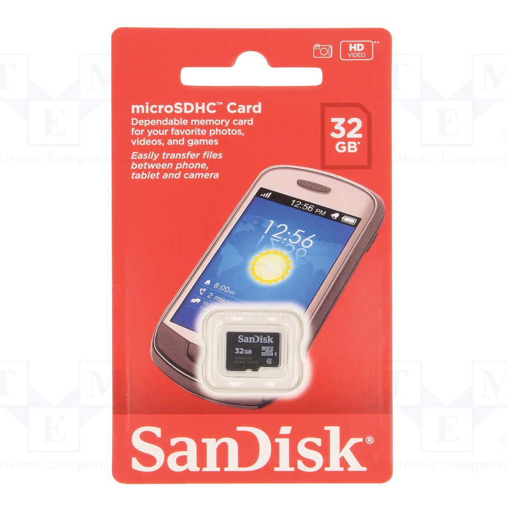 SanDisk 32GB MicroSDHC Memory Card