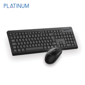 Platinum P-WLKBMSBK Wireless Keyboard and Mouse Set