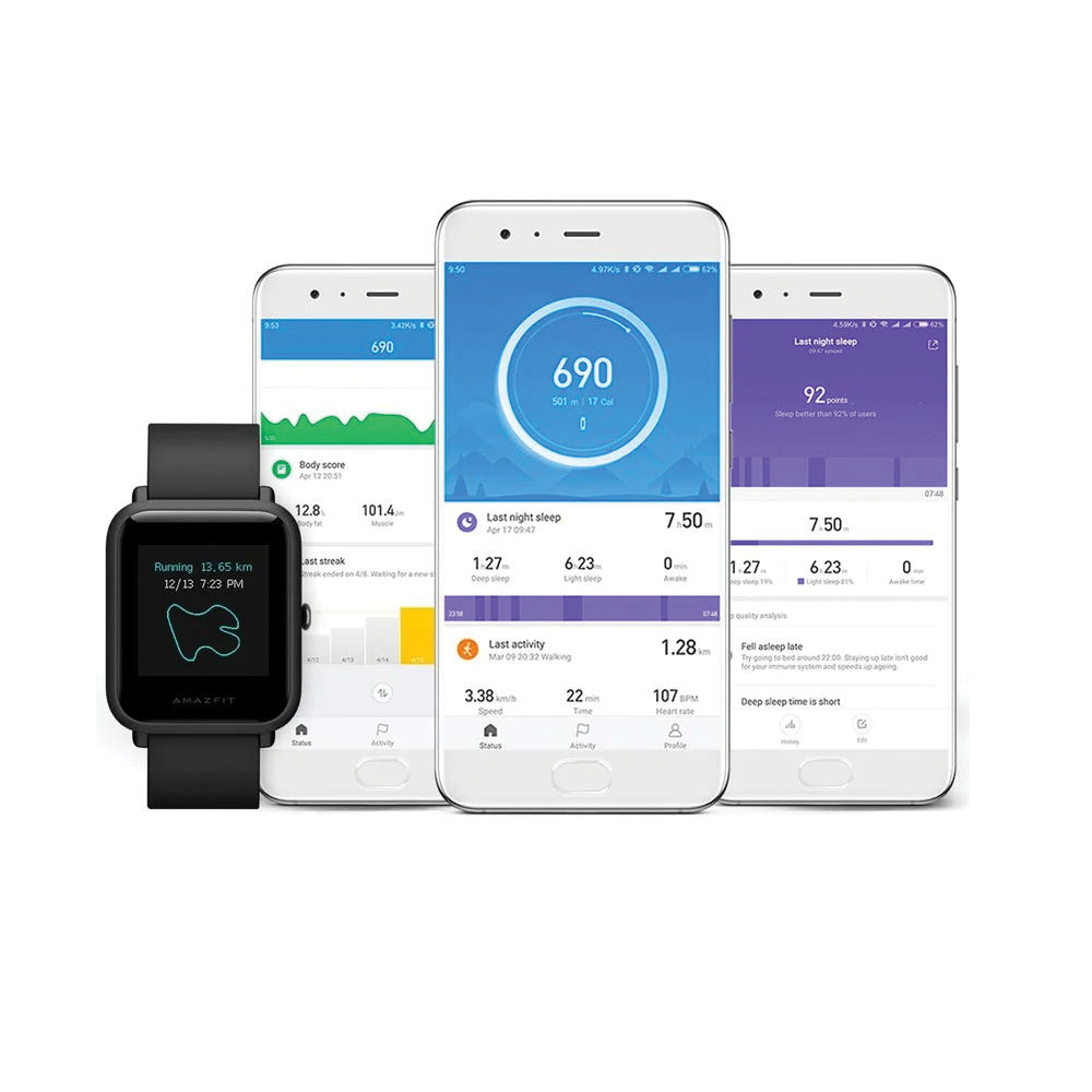 Xiaomi Mi Huami Amazfit Bip S Smartwatch - Carbon Black