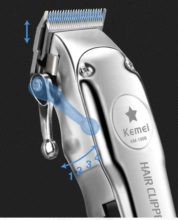 Kemei KM-1996 All Metal LED Electric Men's Hair Clippers and Trimmers