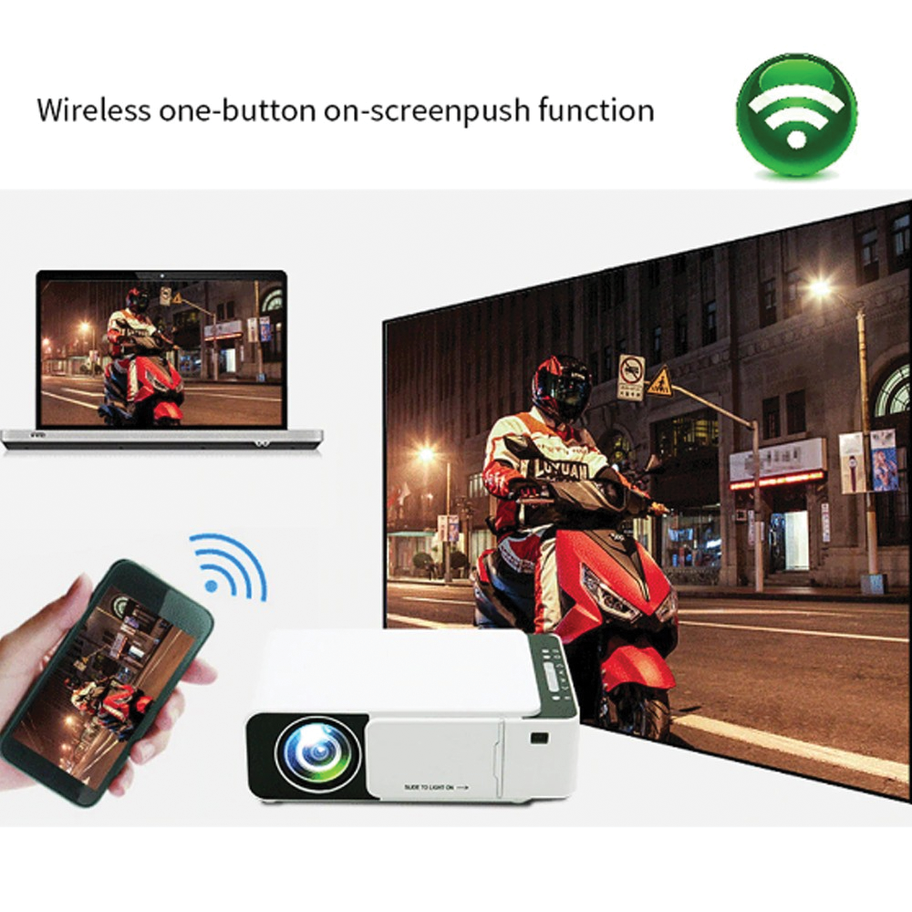 Multimedia T5 1080 HD Portable Video LED Projector