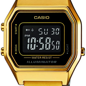 Casio LA680WGA-1BDF Women's Digital Watch Gold