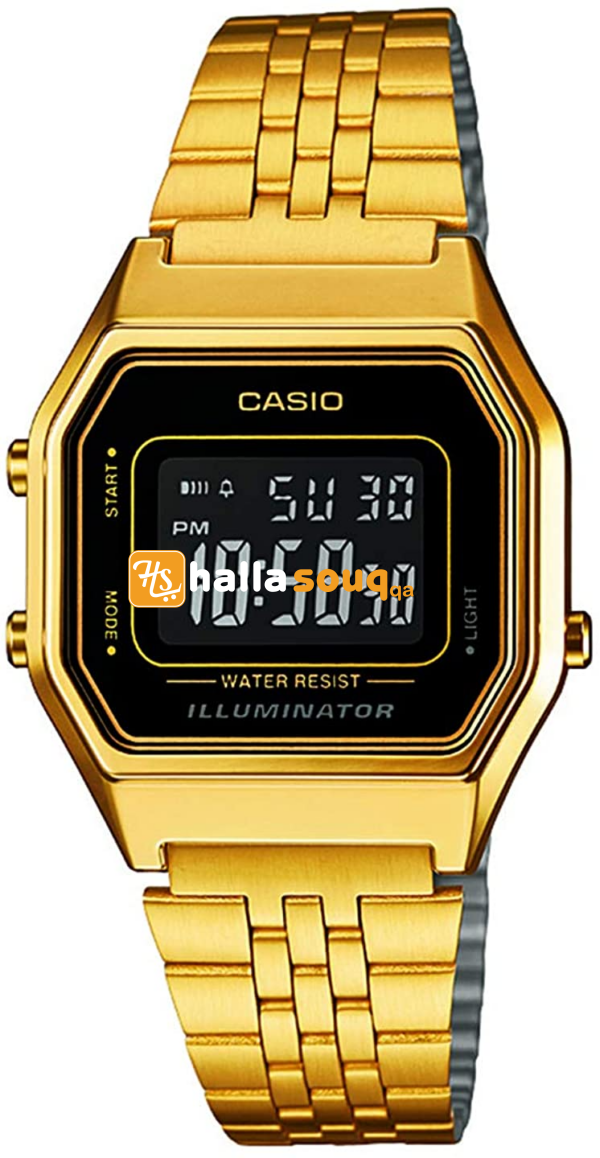 Casio LA680WGA-1BDF Women's Digital Watch Gold