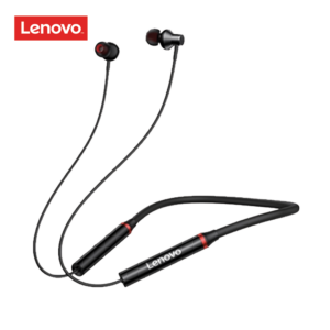 Lenovo HE05X Hanging Headphone include Bluetooth Neckband - Black