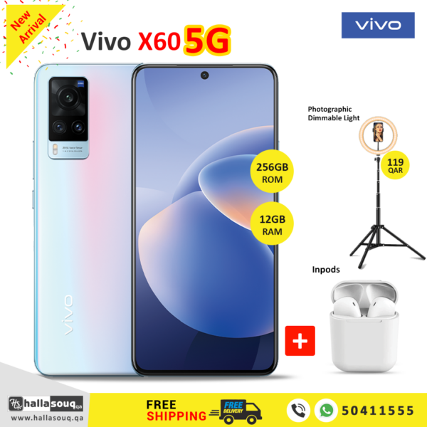 Vivo X60 5G (12GB RAM, 256GB Storage) - Blue