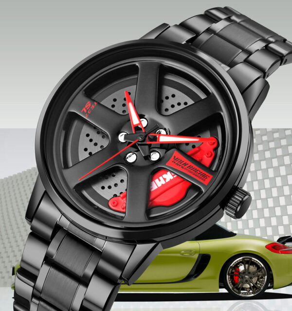 SKMEI SK 1787RD Men's Watch Wheels Design - Red