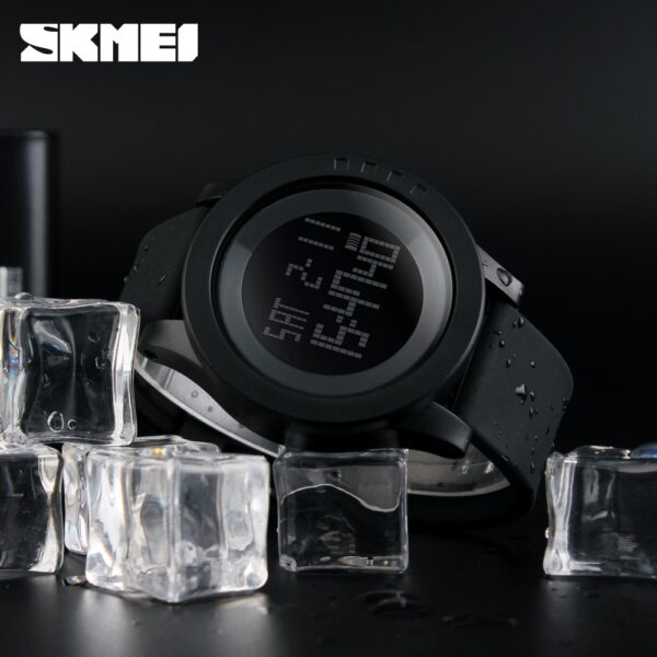 SKMEI SK 1142BK Large Dial Men's Sports Watch - Black