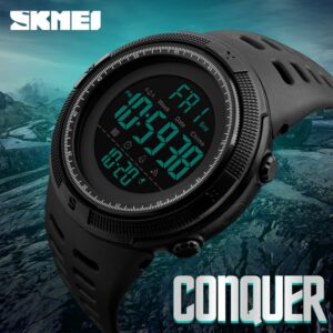 SKMEI SK 1251GDRD Men's Sports Watch LED Digital - Gold Red