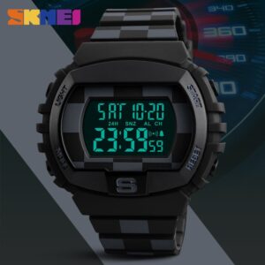 SKMEI SK 1304BK Unisex Sports Digital Watch - All Black