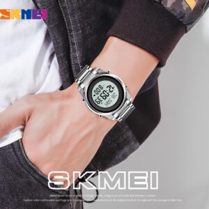 Skmei SK 1734  Islamic Prayer Watch with Qibla Direction and Azan Reminder - Gold