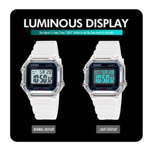 SKMEI SK 1698BU Unisex Digital LED Light Wristwatch - Blue