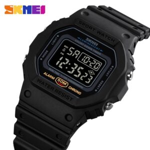 SKMEI SK 1628BKBK Men's watch Multifunctional Digital - Black Black