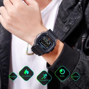 SKMEI SK 1629BK Men's smartwatch with fitness tracker - Black
