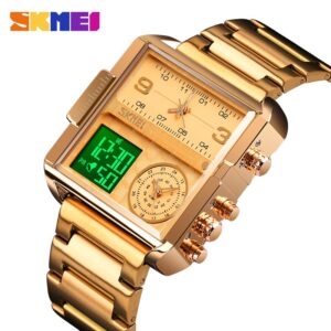 SKMEI SK 1584SRG Men's Watch Multi-function Stainless Steel - Rose Gold