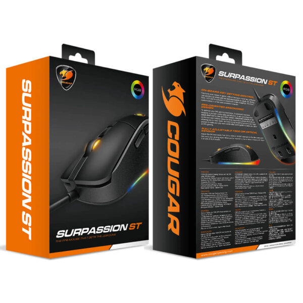 Cougar Surpassion ST RGB Gaming Mouse, 3200 dpi