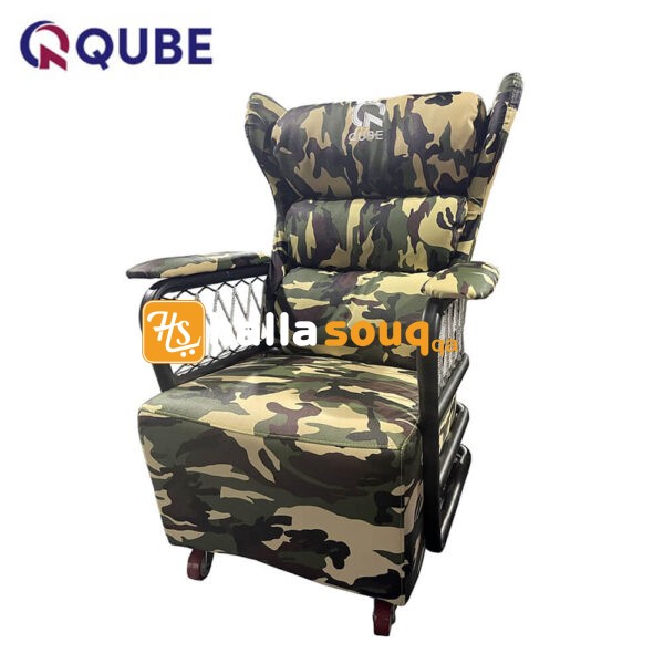 Qube Levin Gaming Sofa with Wheels - Military Green
