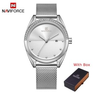 NAVIFORCE NF 5015 Women's Stainless Steel Watch - Rose Gold