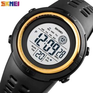 SKMEI SK 1773GDWT Unisex Sports watch Colorful Digital - Gold White