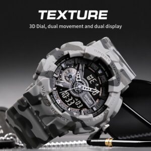 SKMEI SK 1688CMGY Men's Sports Watch - Gray Camouflage