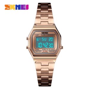 SKMEI SK 1415SI Women's Watch Digital Sport Watch - Silver