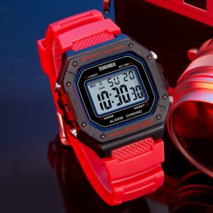 SKMEI SK 1496BKWT Men's Watch Digital Sport Wristwatch - Black White