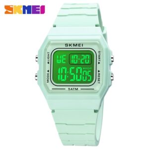 SKMEI SK 1683GN Unisex Sport Watch Led Light Electronic Watch - Green