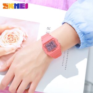 SKMEI SK 1683PK Unisex Sport Watch Led Light Electronic Watch - Pink