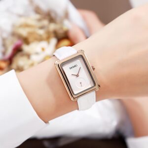 SKMEI SK 1691WT Women's watch Leather Strap - White