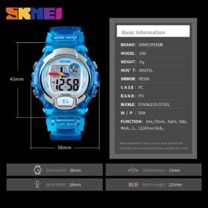 SKMEI SK 1450PL Kids Sport Watch LED Luminous - Purple