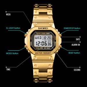 SKMEI SK 1433RG Women's Digital Watch  - Rose Gold