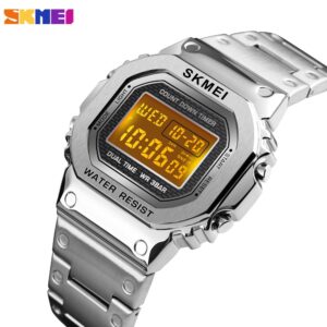 SKMEI SK 1456SI Men's Watch Digital - Silver