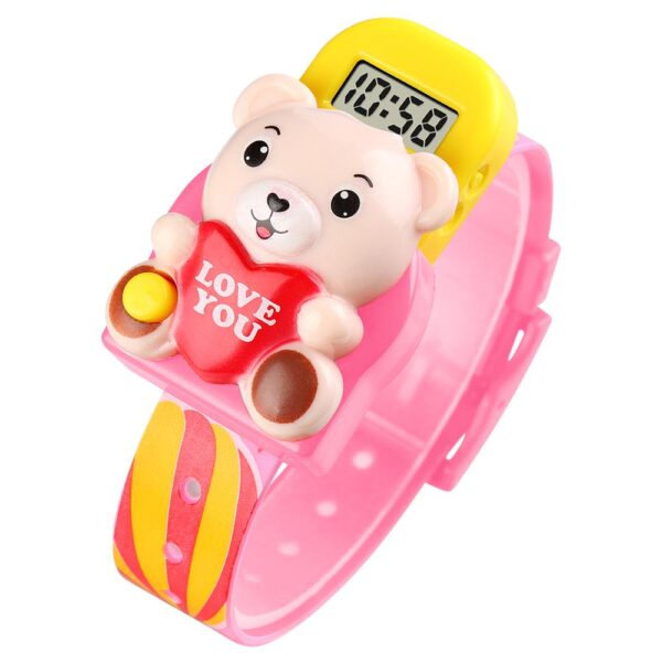 SKMEI SK 1748PK Kids Watch Tiny Bear Cartoon - Pink