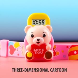 SKMEI SK 1748PK Kids Watch Tiny Bear Cartoon - Pink