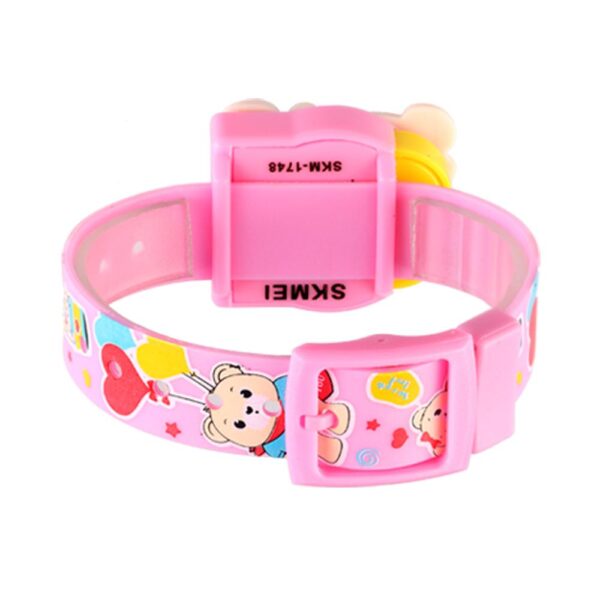 SKMEI SK 1748PK Kids Watch Tiny Bear Cartoon - Pink