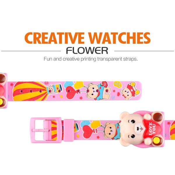 SKMEI SK 1748PK Kids Watch Tiny Bear Cartoon - Pink